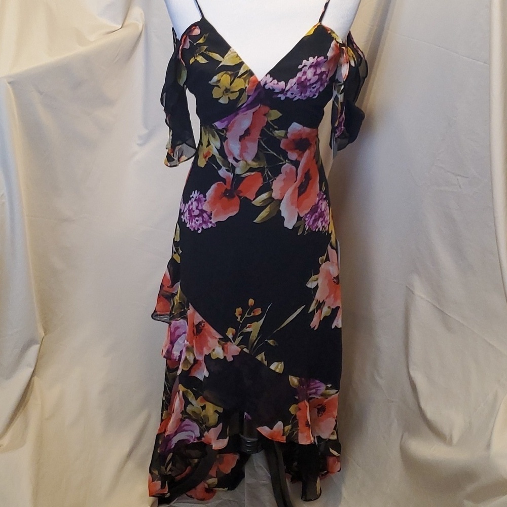 Lulu's Floral High Low Dress SZ XS NWT
